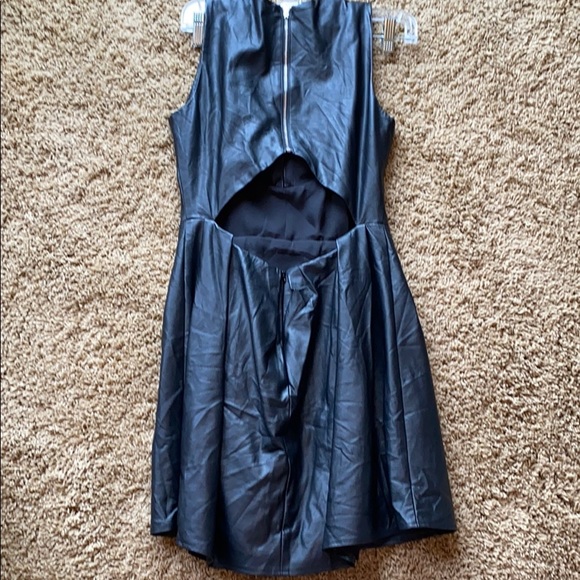 Black Leather Dress - Picture 4 of 4